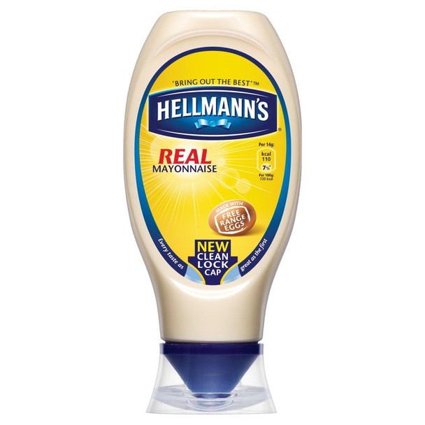 Hellmanns Real Squeezy Mayonnaise - 430ml - Pack of 2 (430ml x 2)