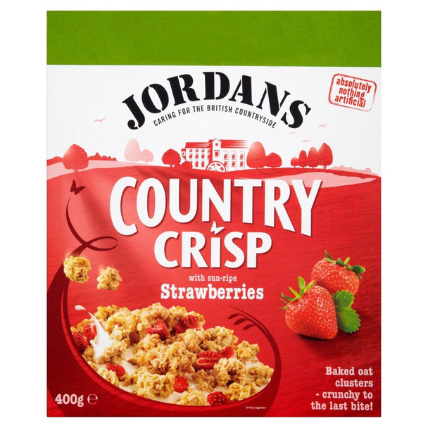 Jordans Country Crisp Strawberry - 400g - Single Box (400g x 1 Box)