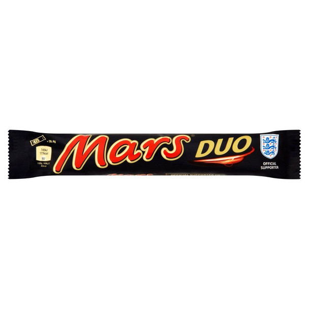 Mars Duo Chocolate Bar - 78.8g - Pack of 6 (78.8g x 6 Bars)