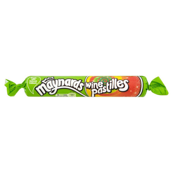 Maynards Wine Pastilles Roll - 52g - Pack of 12 (52g x 12 Rolls)