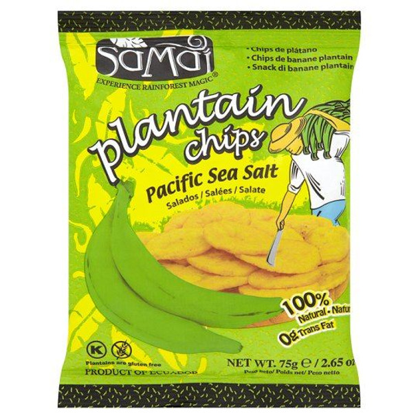 Samai Plantain Chips Salted - 75g - Pack of 8 (75g x 8)