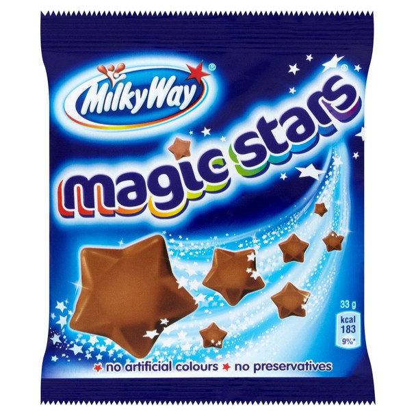Milky Way Magic Stars - 33g - Pack of 12 (33g x 12 Bags)