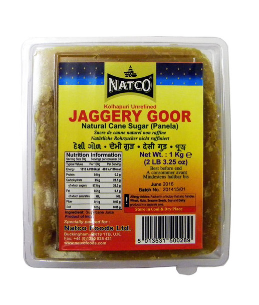 Natco - Jaggery Goor (kolhapuri unrefined) - Panela - 1kg x 2