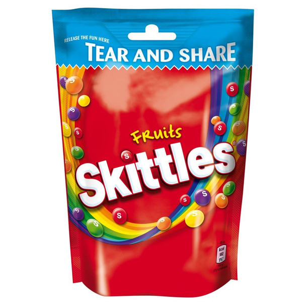 Skittles Pouch - 174g - Pack of 4 (174g x 4 Pouches)