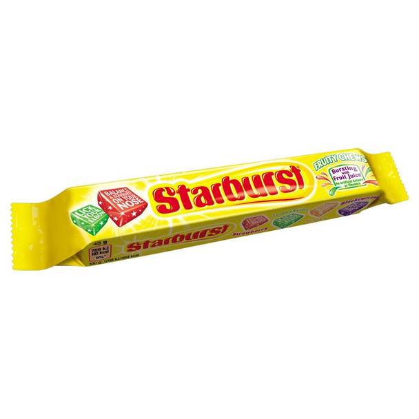 Starburst Original Fruity Chews - 45g - Pack of 3 (45g x 3)