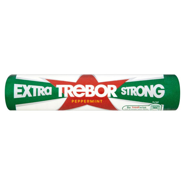 Trebor Extra Strong Mint - 41.3g - Pack of 3 (41.3g x 3 Sticks)