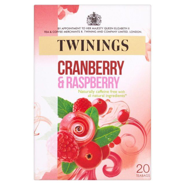 Twinings Cranberry & Raspberry Tea - 20s - Pack of 4 (20s x 4)
