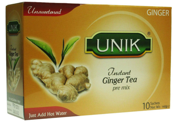 Unik Ginger Tea Unsweetened Pack of 5 -5 x 140g