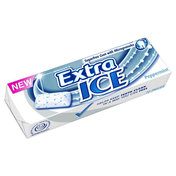 Wrigley's Extra Ice Peppermint - 14g - Pack of 5 (14g x 5)