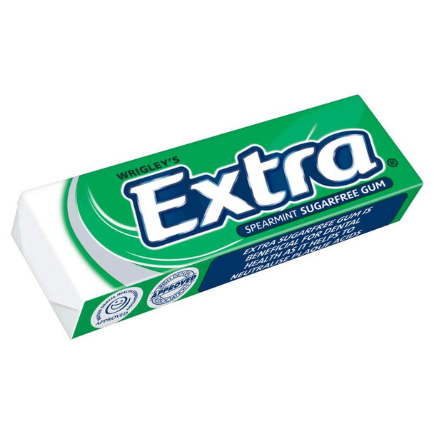 Wrigley's Extra Spearmint - 14g - Pack of 10 (14g x 10)