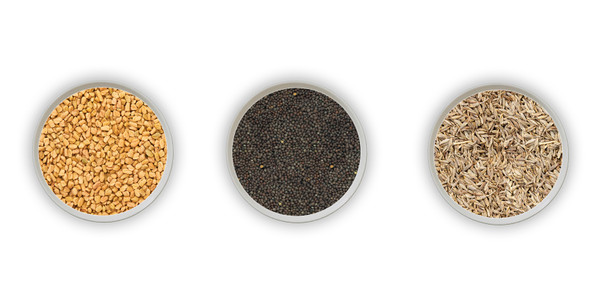 Jalpur Millers Spice Combo Pack - Fenugreek Seeds 100g - Black Mustard Seeds 100g - Cumin Seeds 100g (3 Pack)