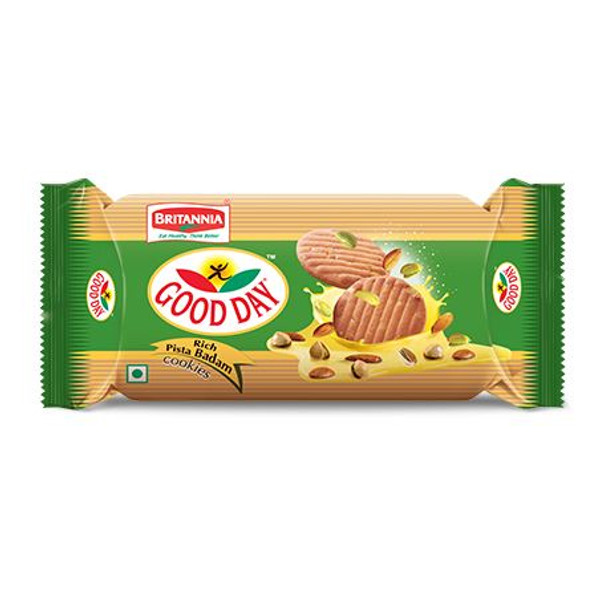 Britannia - Pistachio & Almond Flavoured Cookies - 90g (Pack of 24)