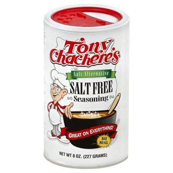 Tony Chachere's - Salt Free Seasoning (Salt Alternative) - 227g (Pack of 2)