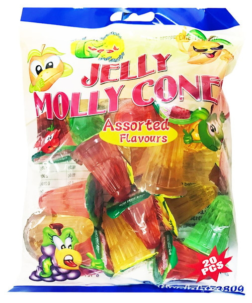 Jelly Molly - Jelly Cones (Assorted Flavours) - 380g (20pcs)