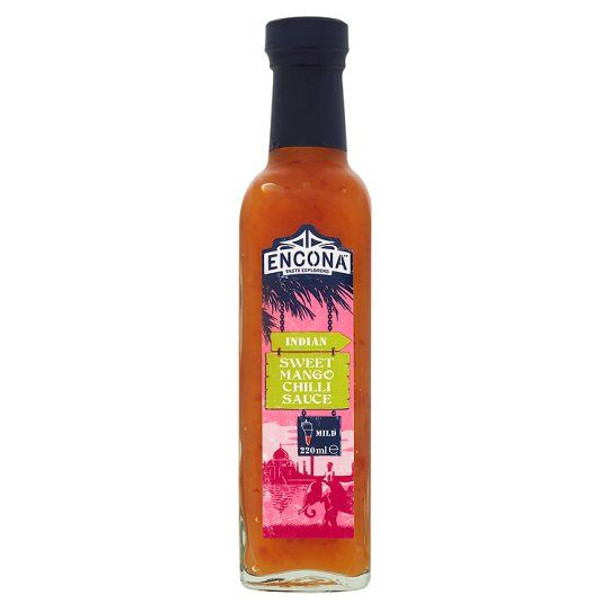 Encona - Indian Sweet Mango Chilli Sauce (Mild) - 142ml (Pack of 2)