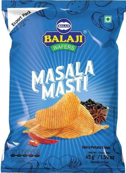 Balaji Masala Masti (spicy potato chips) - 45g