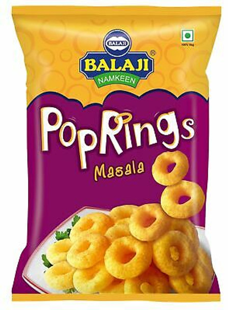 Balaji Pop Rings - Masala - (corn puff ring masala flavour) - 65g