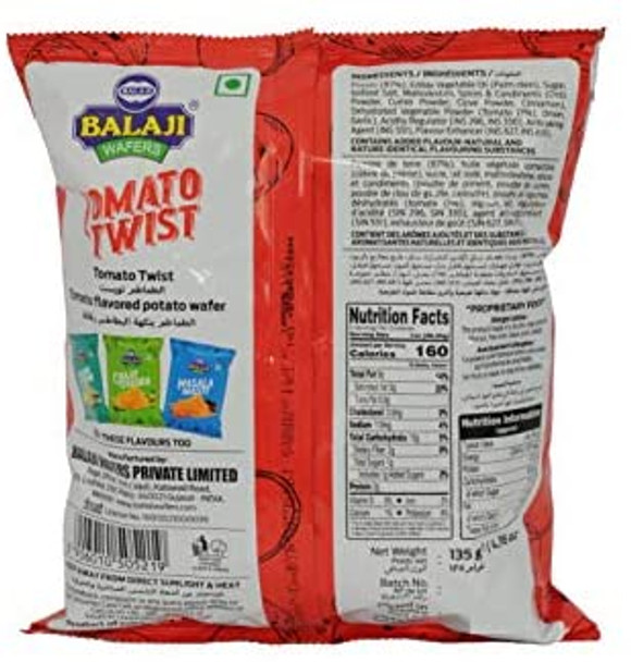 Balaji Tomato Twist (tomato potato wafer) - 135g