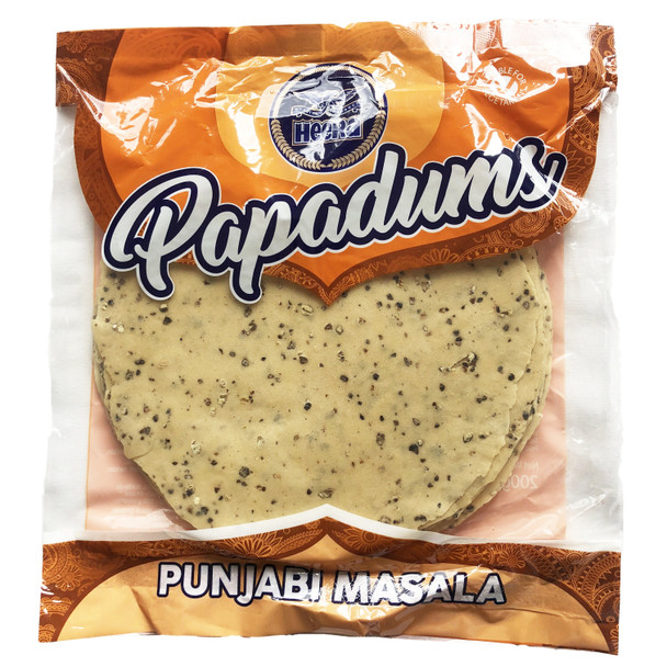 Heera Punjabi Masala Papadums - 200g