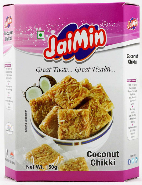 Jaimin Coconut Chikki (coconut brittle) - 150g