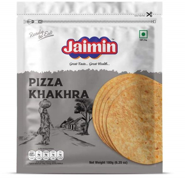 Jaimin Whole Wheat Pizza Khakhra - (pizza flavour wheat snack) - 200g