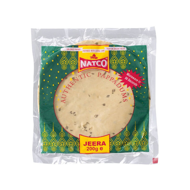 Natco Jeera (cumin) Mini Pappadoms - 200g