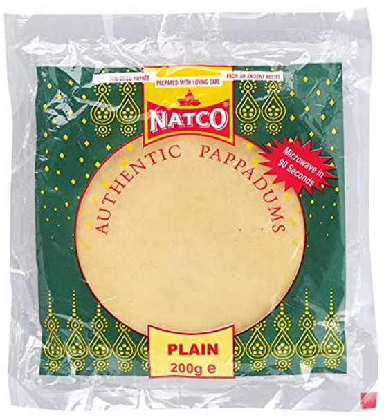 Natco Plain Pappadums - 200g