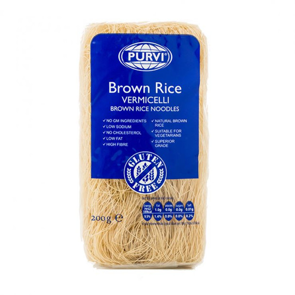 Purvi Brown Rice Vermicelli Noodles (gluten free) - 200g