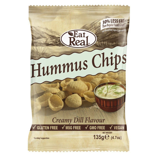 Cofresh Creamy Dill Hummus Chips Pack of 12 12 x 135g