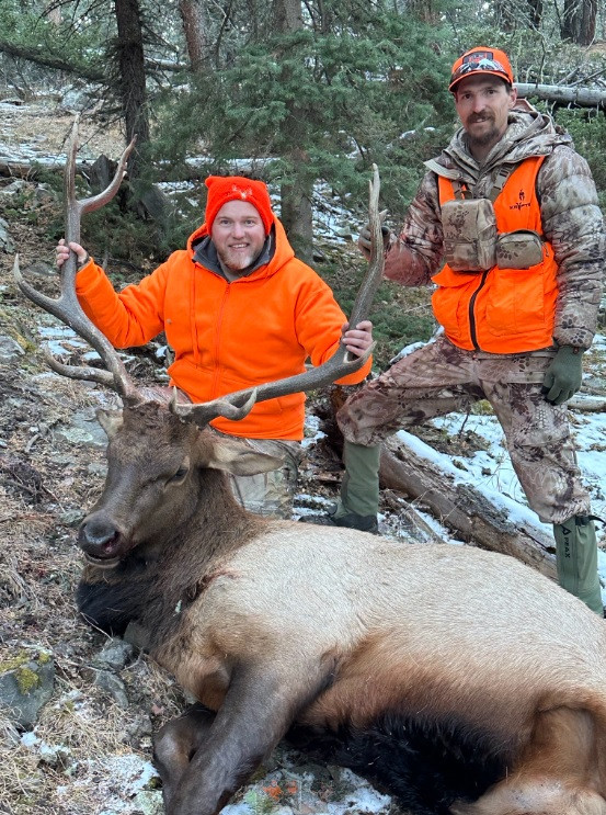 A little snow helps elk hunting.