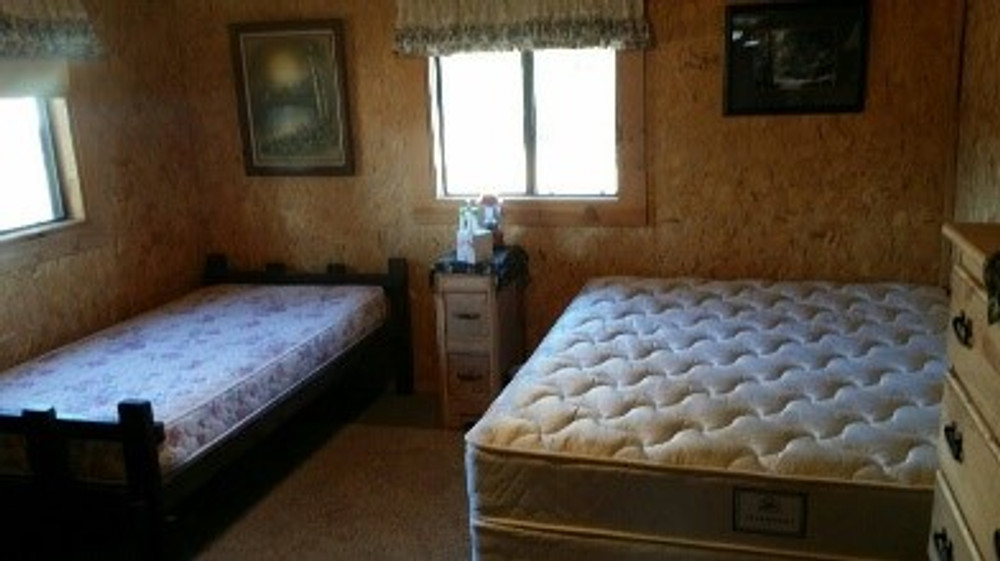 More beds in the hunting cabin.