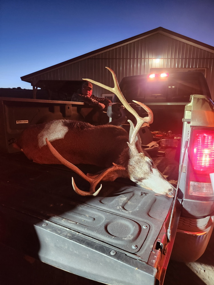 Mule deer success on private land.