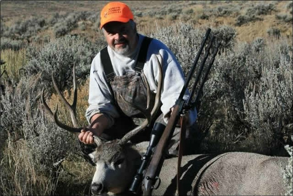 Another happy mule deer hunter.