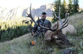 Guided archery elk from a cabin.