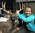 Proud youth hunting whitetail in GA