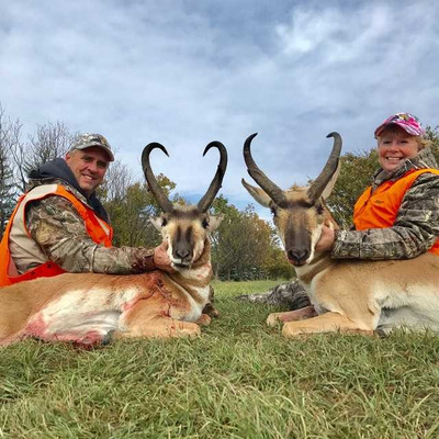 Doubled up on trophy antelope.