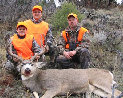 Successful mule deer hunt.