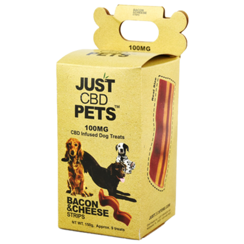 Just CBD Pets Bacon Cheese Strips 100mg