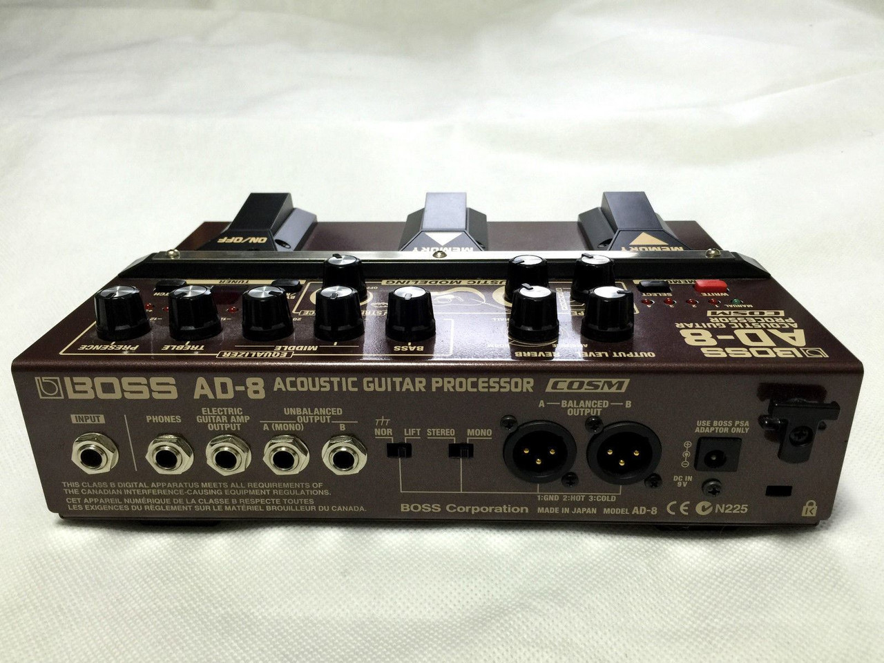 Excellent BOSS AD-8 Acoustic Guitar Processor Effects Pedal Preamp