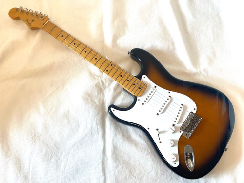 Fender Japan ST57 Left-hand Stratocaster Guitar 2-Tone Sunburst Made in Japan