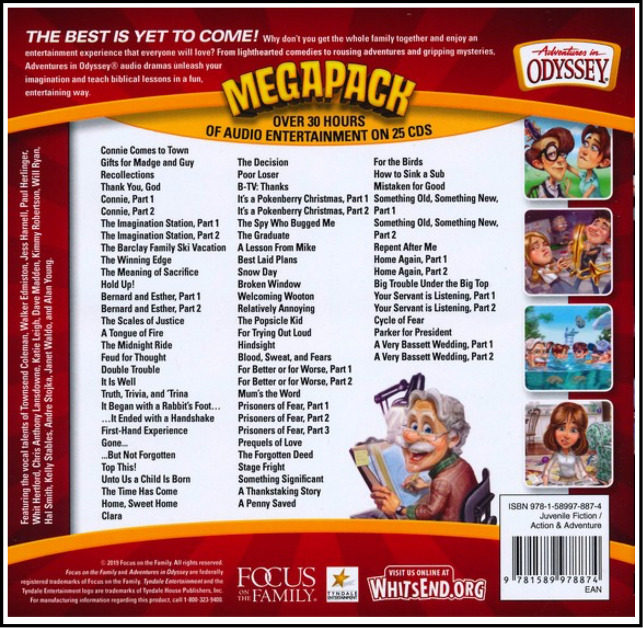 1 Adventures in Odyssey Megapack CD Library 75 Episodes on 25 CDs