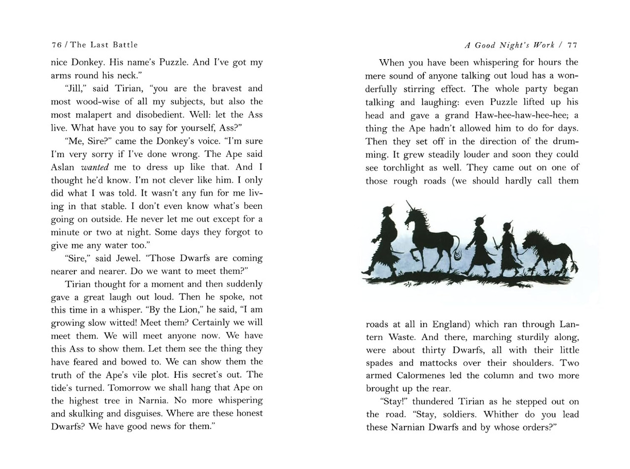 TO the BASIC Fallin‘ Last Chapter The Last Battle Full Color Edition by C. S. Lewis