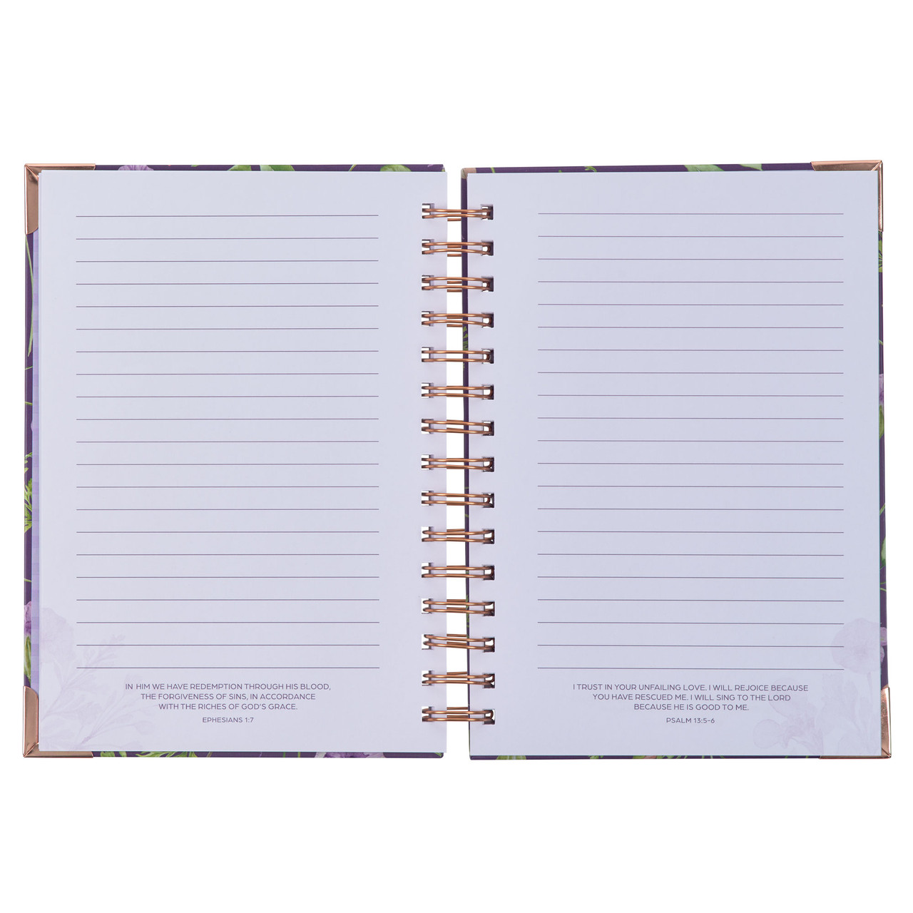 Christian Art Gifts Purple Journal W/Scripture