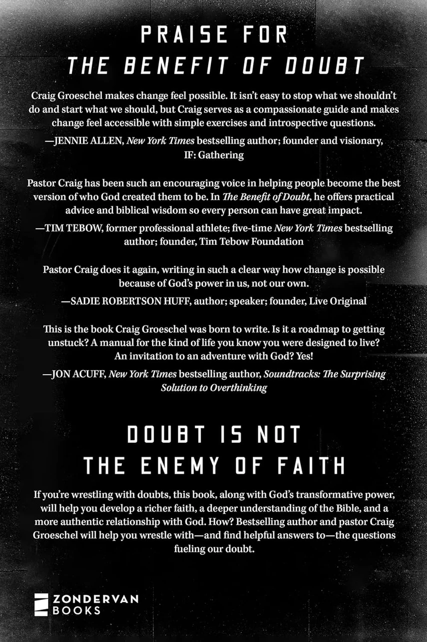 For Doubt Benefit of Doubt by Craig Groeschel