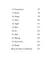 The Advent of Glory Table of Contents