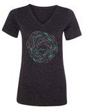 The Chosen: Against the Current Womans V-Neck Black Heather