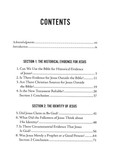 Evidence for Jesus Table of Contents