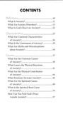 Anxiety Table of Contents