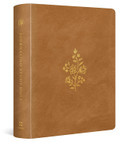 ESV Journaling Study Bible Nubuck Caramel Front Cover