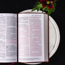NKJV, End-of-Verse Reference Bible, Personal Size Large Print, Leathersoft, Brown, Red Letter, Comfort Print